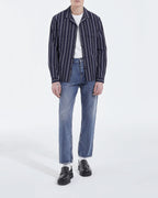 The Kooples - Camisa cuello hawaiano rayas azul marino - Hombre