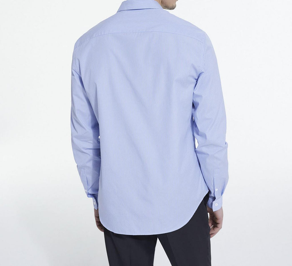 The Kooples - Decintree Slim Striped Shirt With Hidden Button Placket - Men