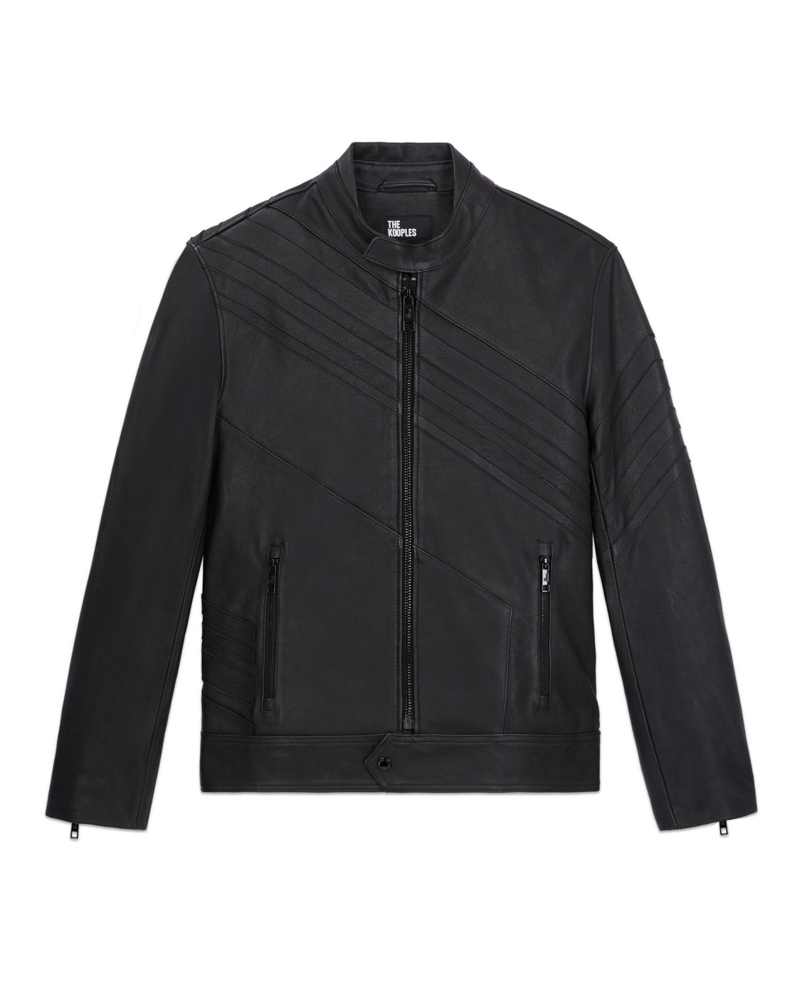 The Kooples - Veste En Cuir D'Agneau - Noir - Homme