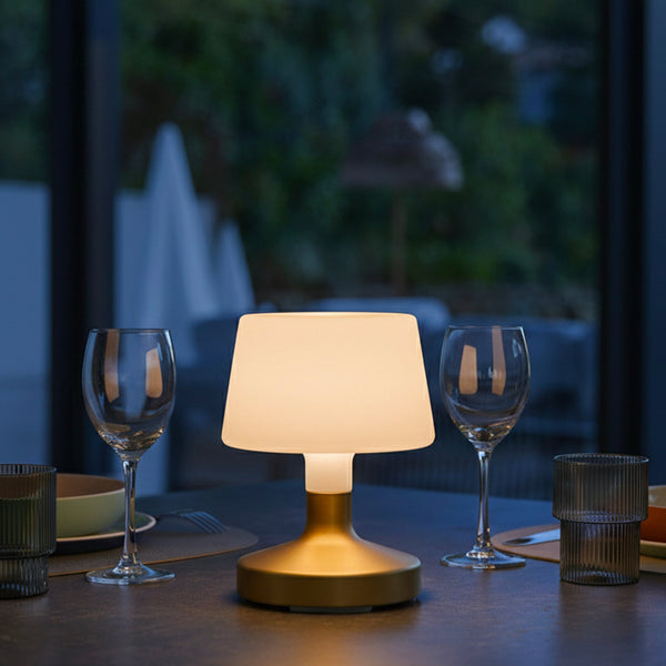 Helen - Lampe De Table Sans Fil - Polyéthylène - Doré