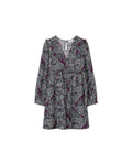 Vestido Corto Hella Ciruela