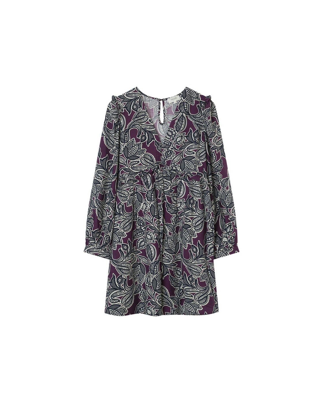 Vestido Corto Hella Ciruela