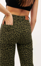 Hose Henry Leopard Khaki