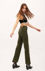 Hose Henry Leopard Khaki