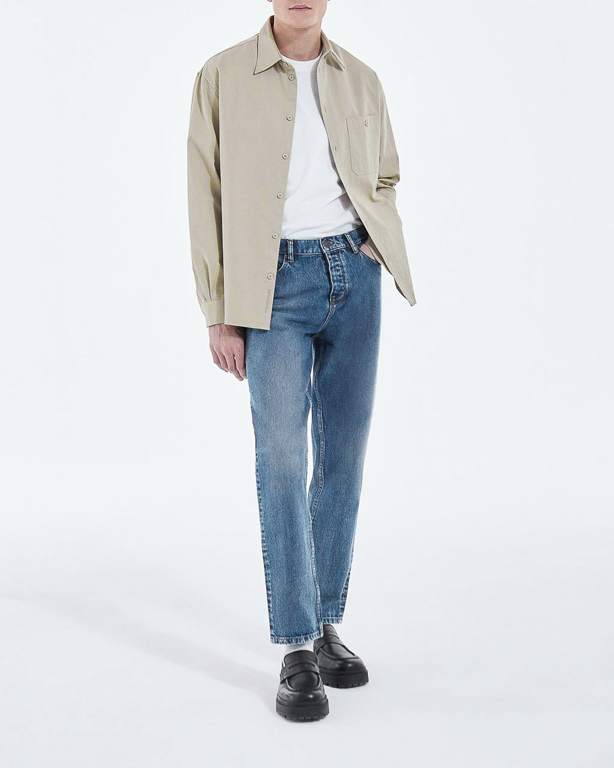 The Kooples - Retro Straight Cut Blue Washed Jeans - Men