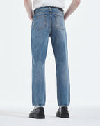 The Kooples - Retro Straight Cut Blue Washed Jeans - Men
