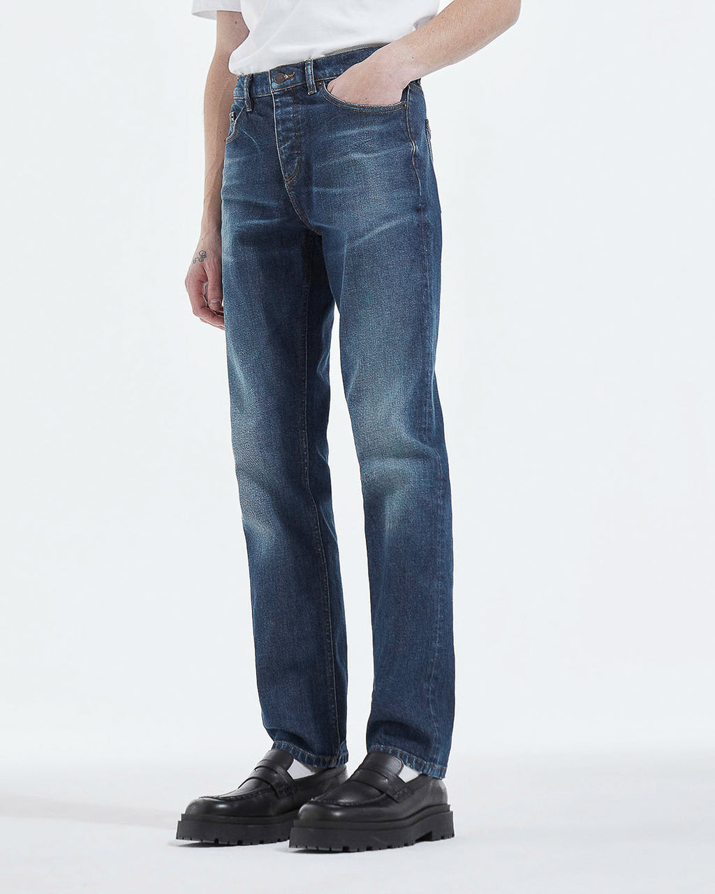 The Kooples - Vaqueros Slim Cinco Bolsillos Azul Lavado - Hombre