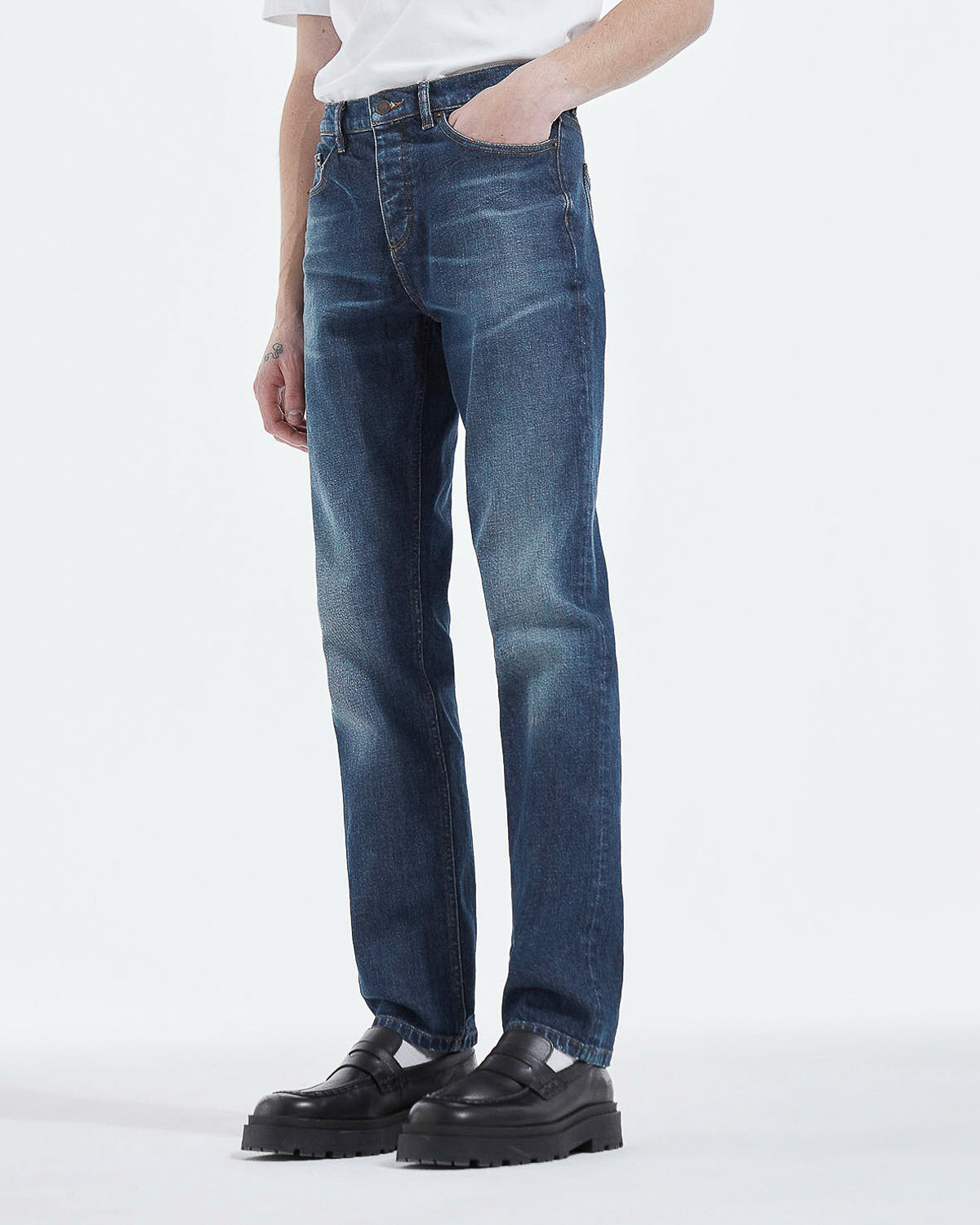 The Kooples - Vaqueros Slim Cinco Bolsillos Azul Lavado - Hombre