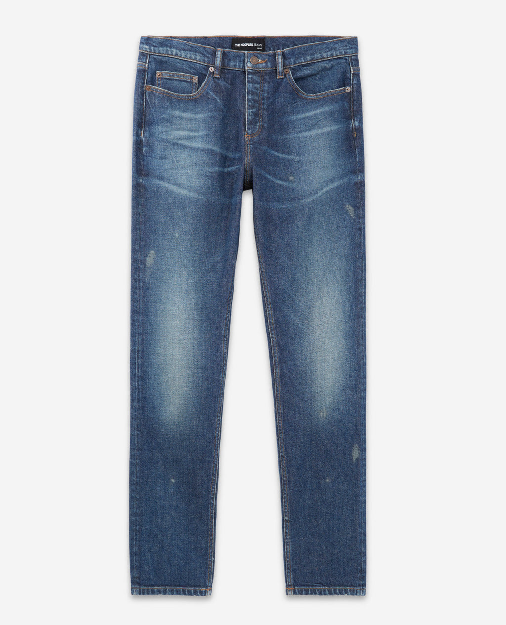The Kooples - Vaqueros Slim Cinco Bolsillos Azul Lavado - Hombre