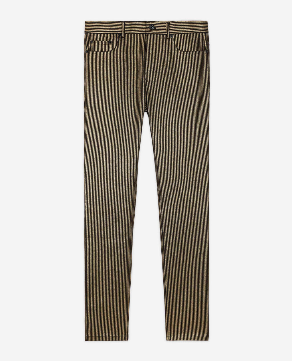 The Kooples - Slim-Fit Trousers - Black and Gold - Men's