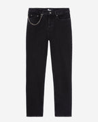 The Kooples - Jean Slim Noir Avec Chaine - Homme