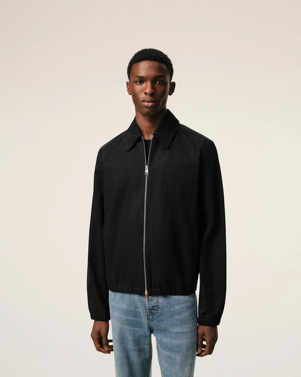 Ami Paris - Blouson Zippé Ami De Coeur En Coton
