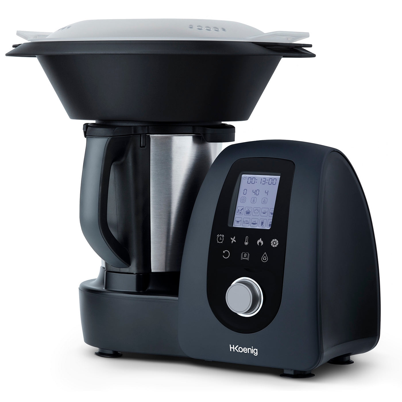 Robot de Cocina con Calefacción - Negro
