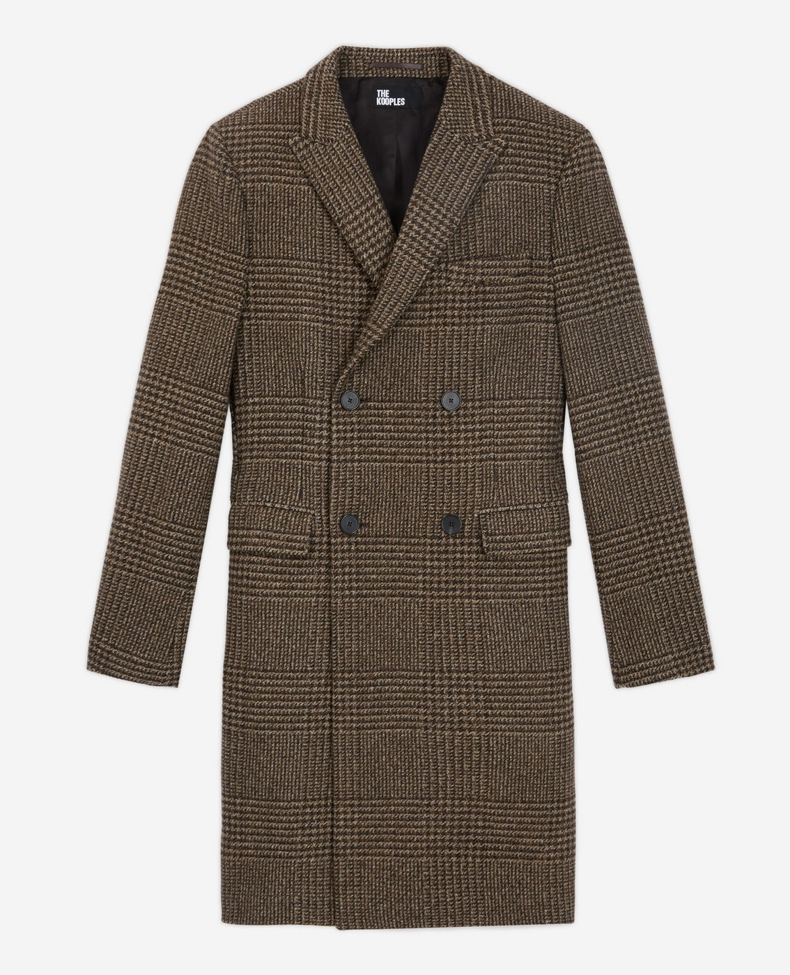 The Kooples - Manteau Long Croise Motif Chevrons - Homme