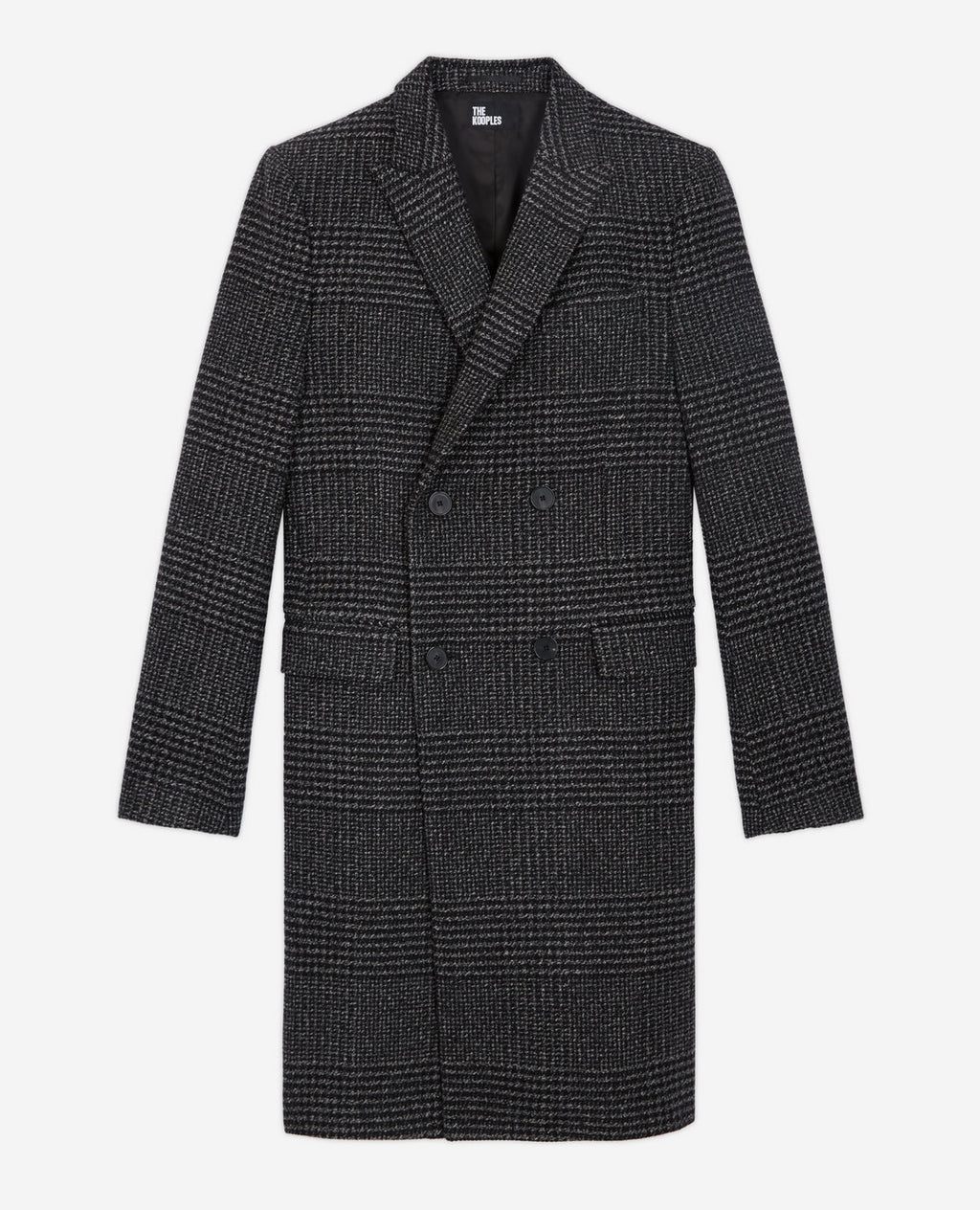 The Kooples - Manteau Long Croise Motif Chevrons - Homme