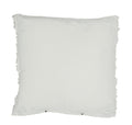 Washed Linen Cushion Cover with Fringed Finishes Hmellowfrange - Plume