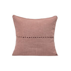 Housse De Coussin En Lin Avec Détails Surpiqûres - Rose