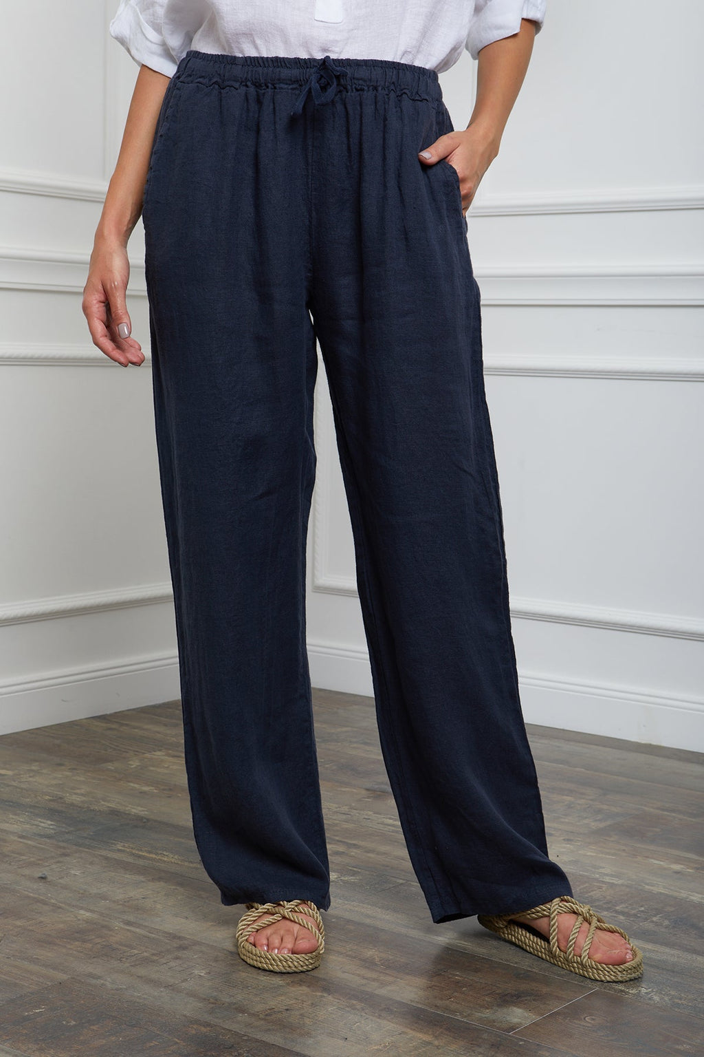 Trousers - Honas - Navy
