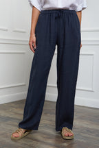 Trousers - Honas - Navy