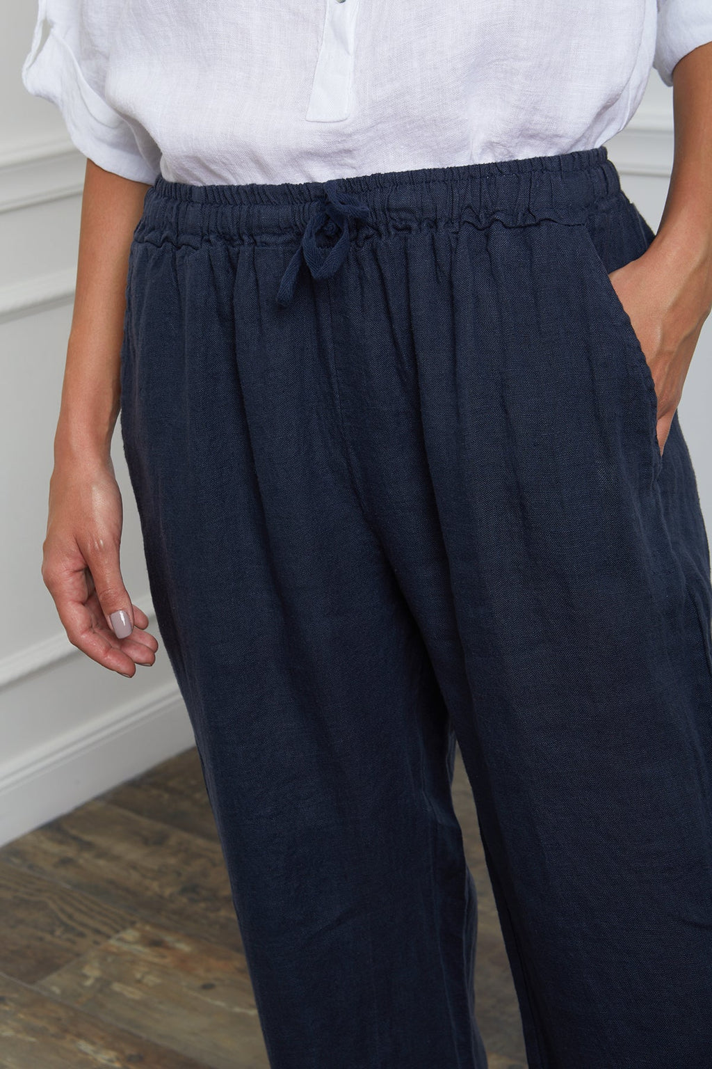 Trousers - Honas - Navy