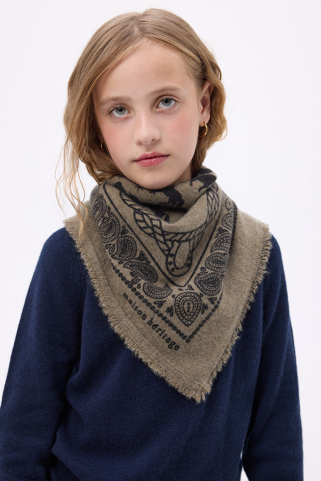Piccolo bandana Horse - Verde kaki Nero - Bambino