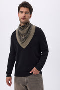 Mała Bandana Horse - Khaki Czarny - Męska