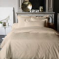 Plain Jacquard Satin - Duvet Cover - Greige