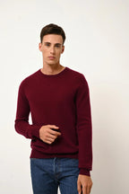 Round-Neck Jumper - Howard - Bordeaux