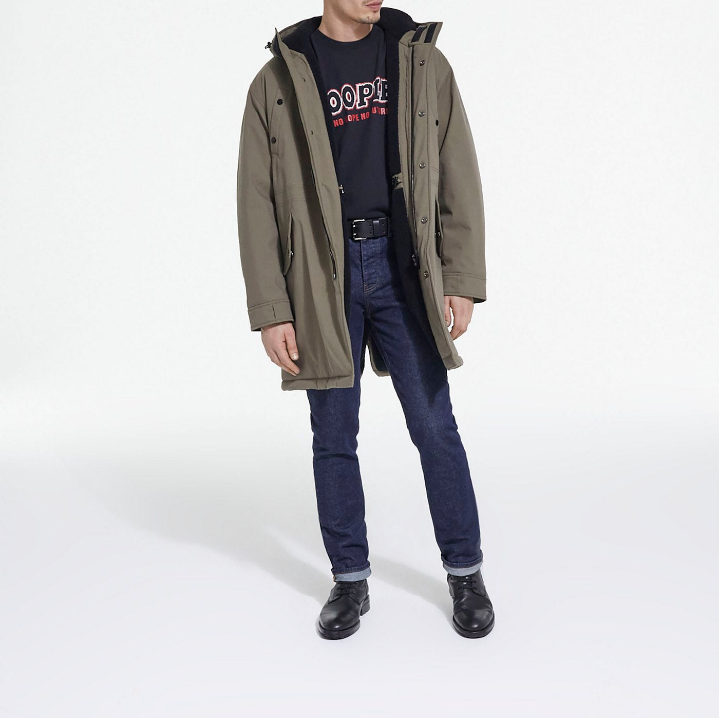 The Kooples - Parka Forrada De Piel De Oveja Sintética - Hombre
