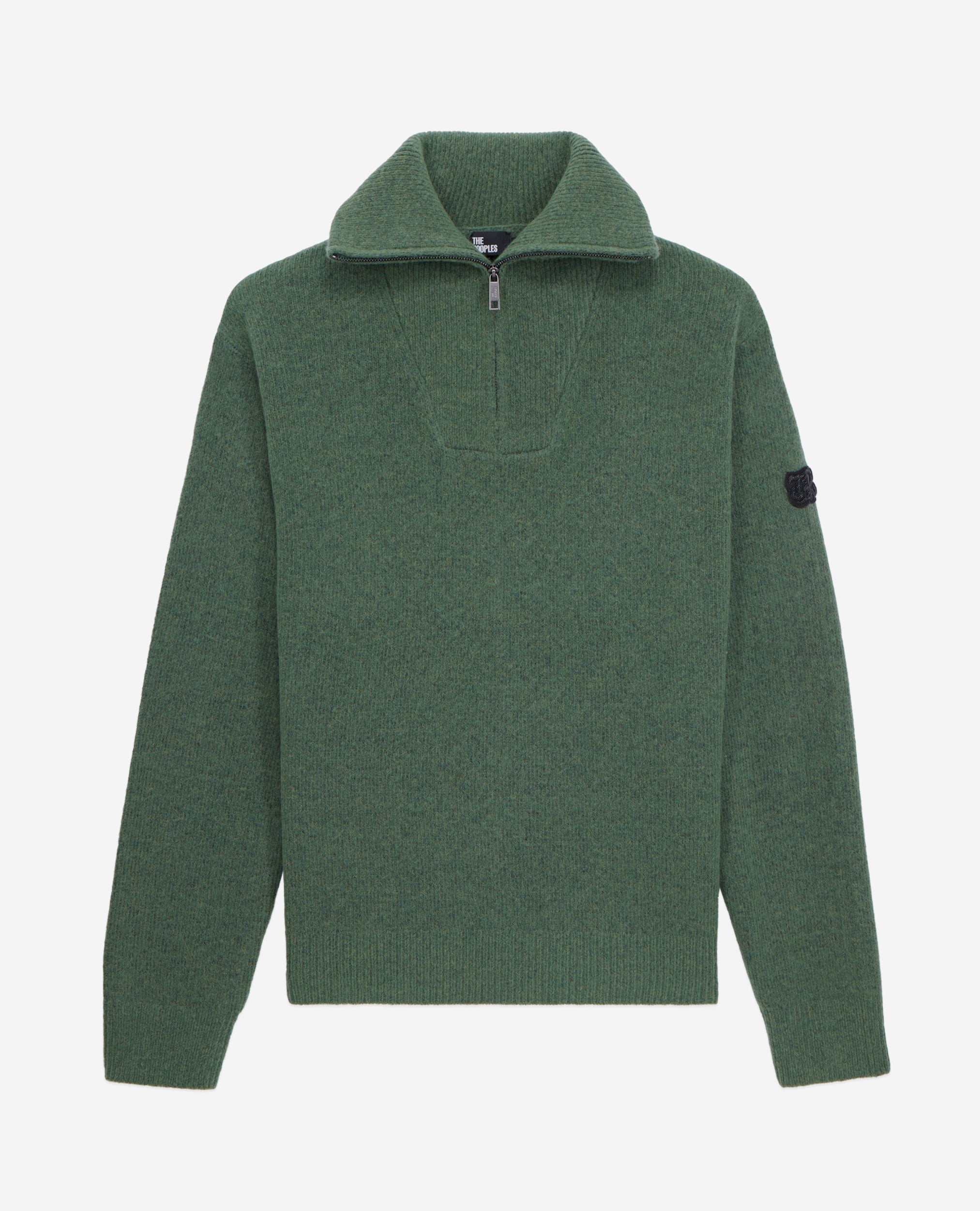 The Kooples - Jersey De Cuello Trucker Con Parche De Canetille Y Detalle De Cremalleras