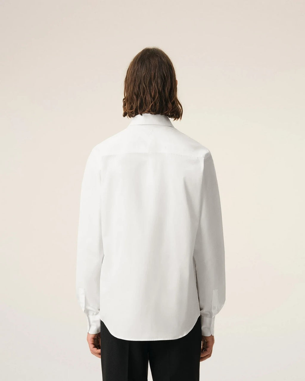 Ami Paris - Chemise En Popeline De Coton Blanche