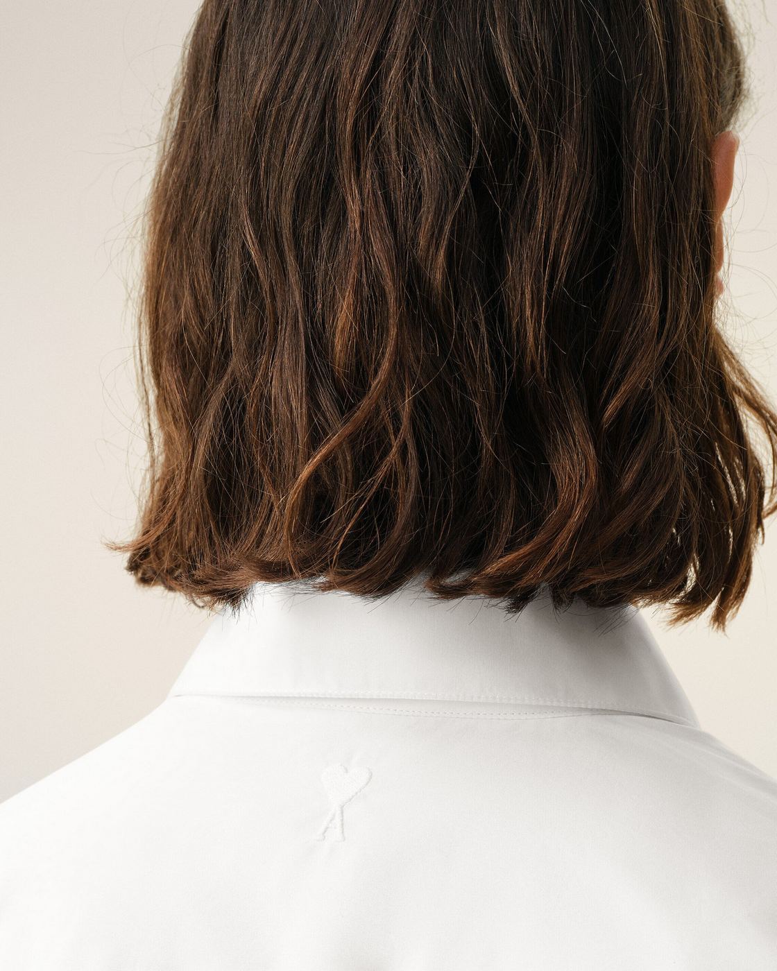 Ami Paris - Chemise En Popeline De Coton Blanche