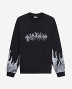 The Kooples - Sweatshirt With The Kooples Flames + Flames Print On The Sleeves - Men