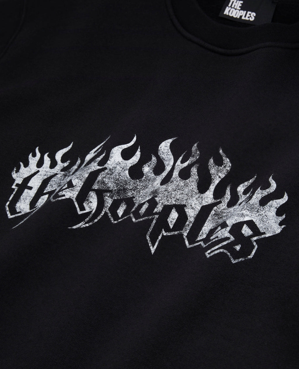 The Kooples - Sweatshirt With The Kooples Flames + Flames Print On The Sleeves - Men