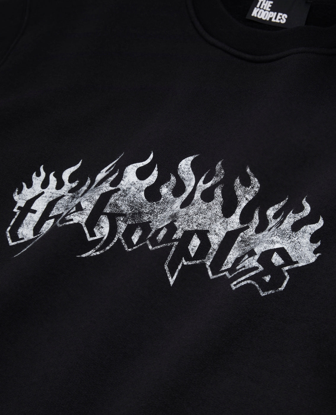 The Kooples - Sweatshirt With The Kooples Flames + Flames Print On The Sleeves - Men
