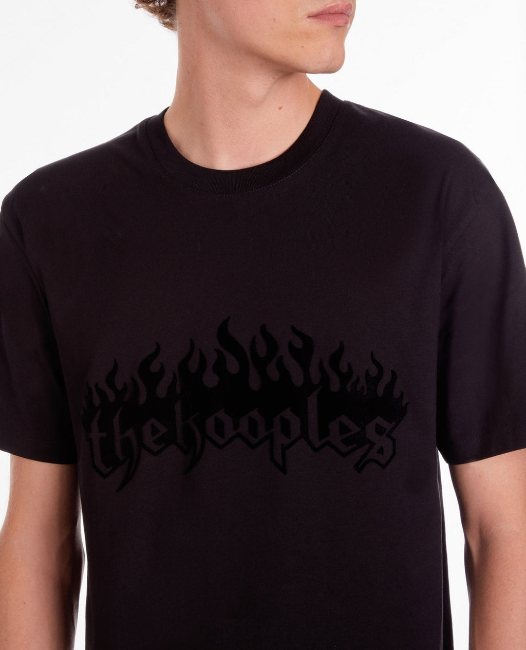The Kooples - T-Shirt Manches Courtes Avec Print The Kooples Flammes - Homme