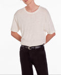 The Kooples - Camiseta De Lino De Manga Corta Con Bordado En El Pecho - Hombre