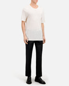 The Kooples - Camiseta De Lino De Manga Corta Con Bordado En El Pecho - Hombre