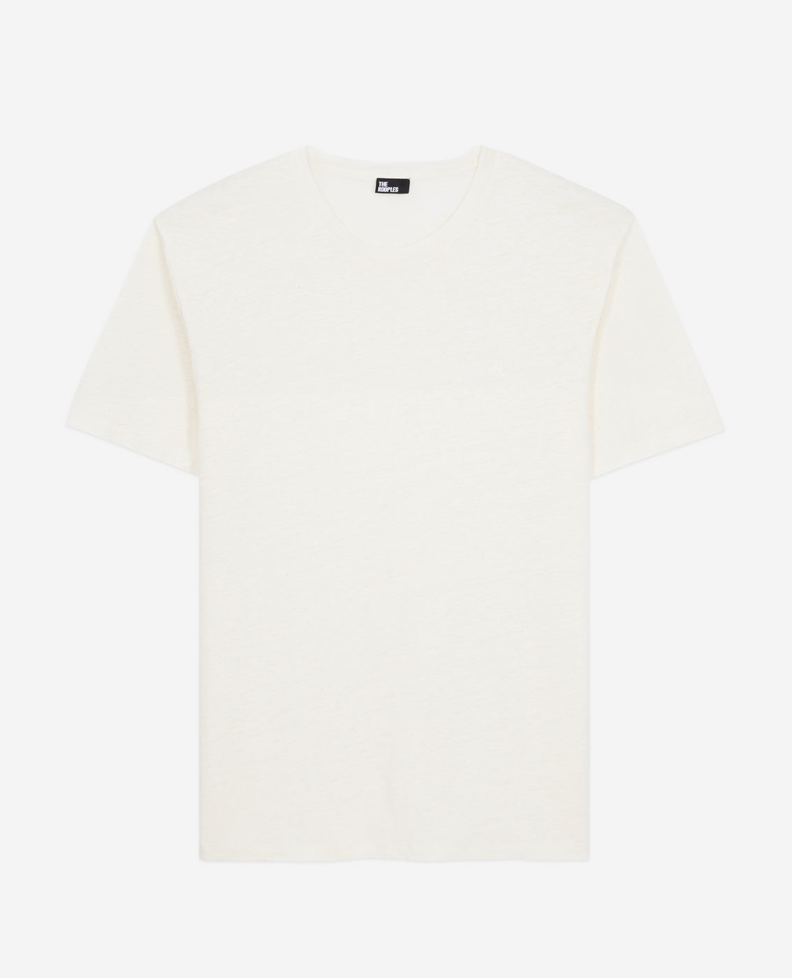 The Kooples - Camiseta De Lino De Manga Corta Con Bordado En El Pecho - Hombre