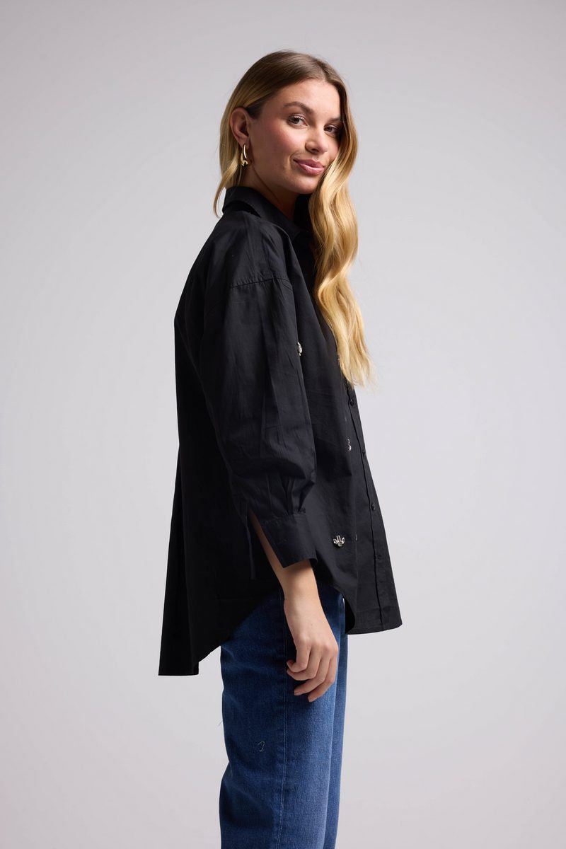 Chemise Manches Longues - Noir