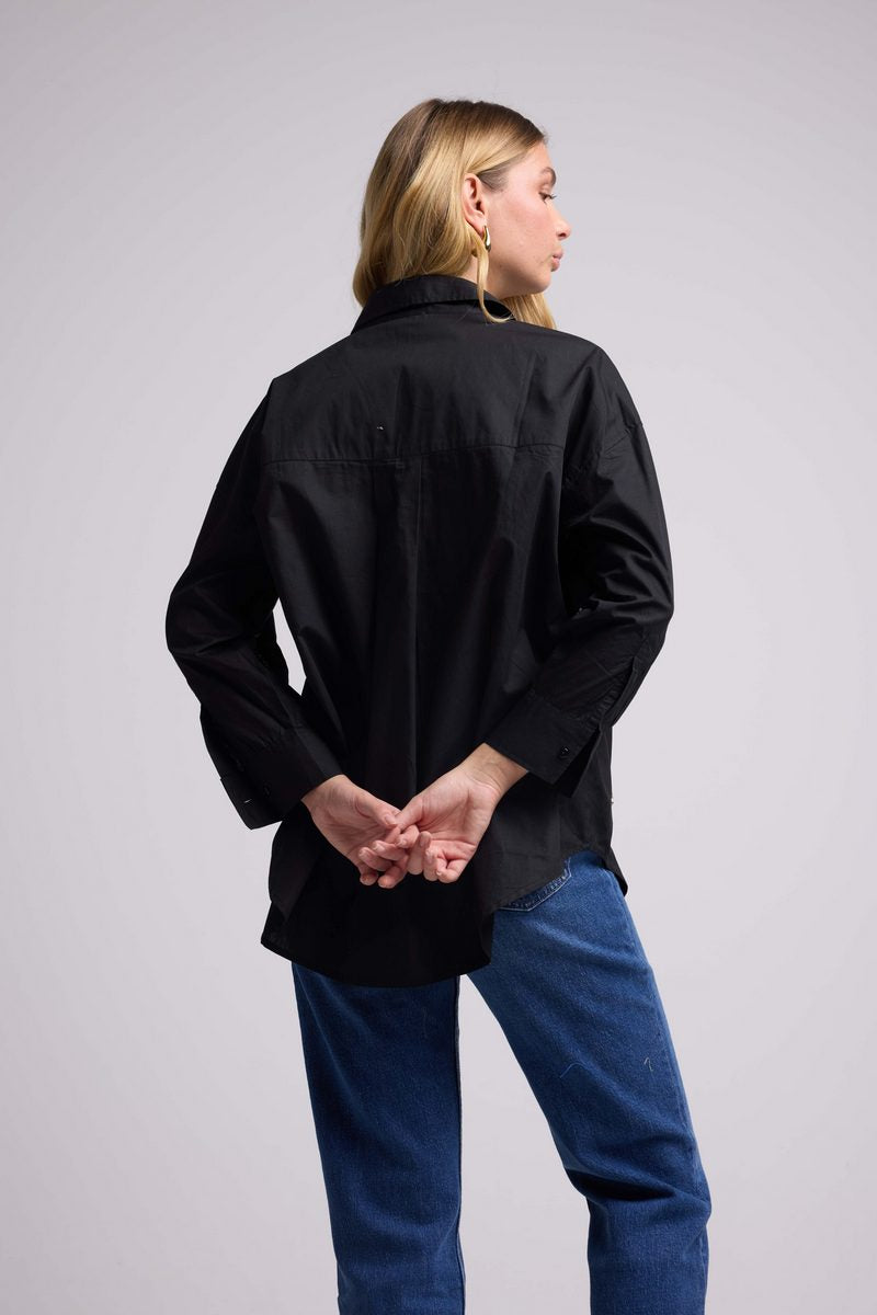Chemise Manches Longues - Noir