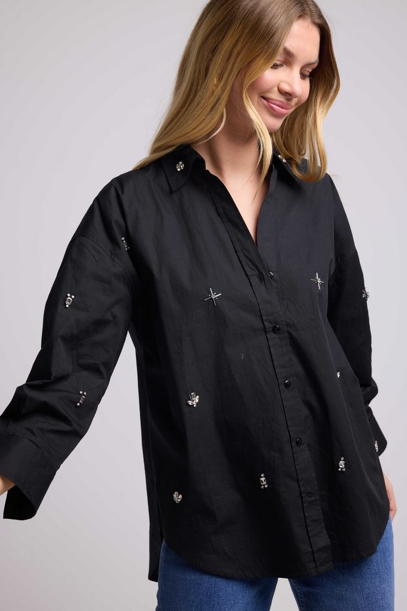 Chemise Manches Longues - Noir