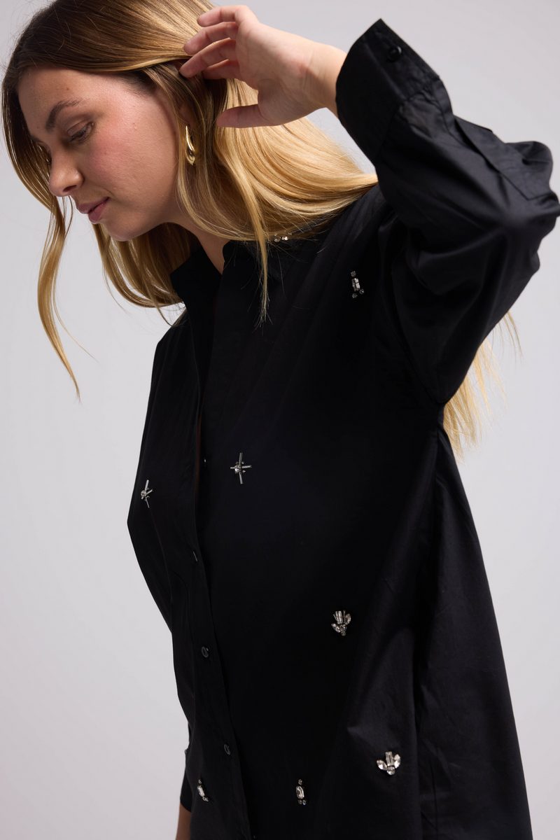 Chemise Manches Longues - Noir