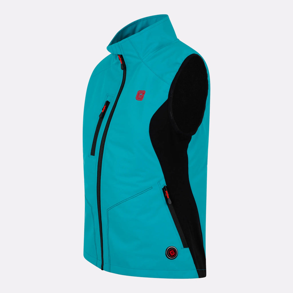 Gilet Chauffant Sport Bleu  Femme
