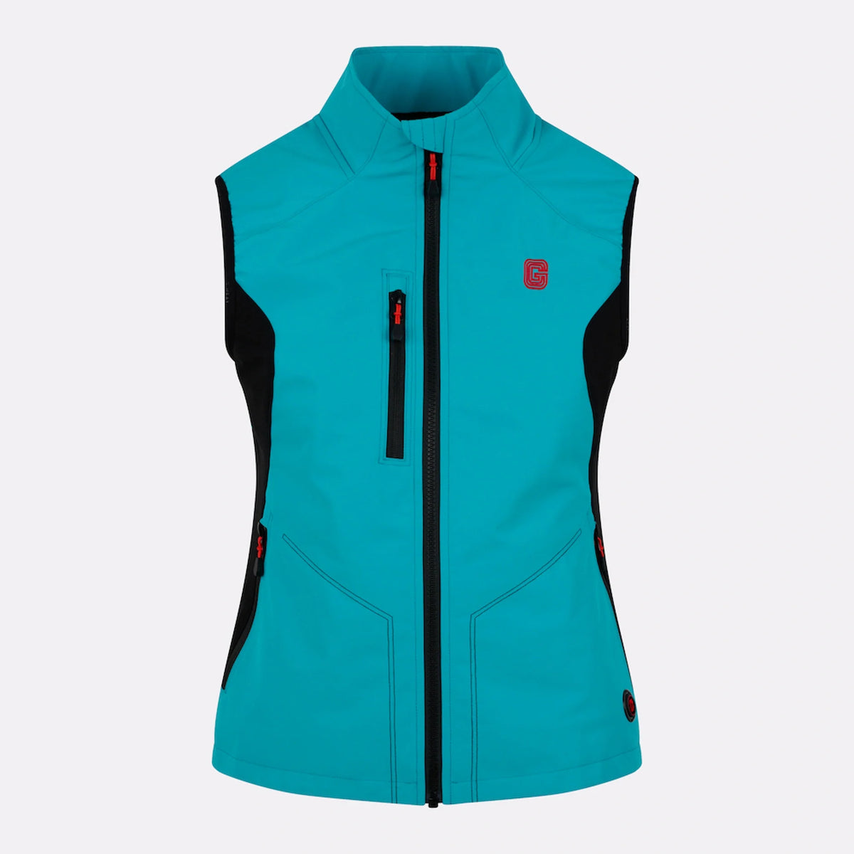 Gilet Chauffant Sport Bleu  Femme