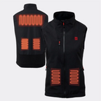 Gilet Chauffant Sport Bleu  Femme
