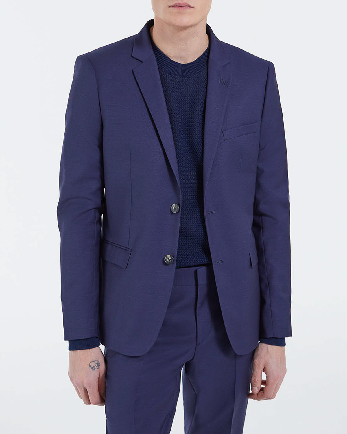 The Kooples - Wool Suit Jacket - Navy - Men