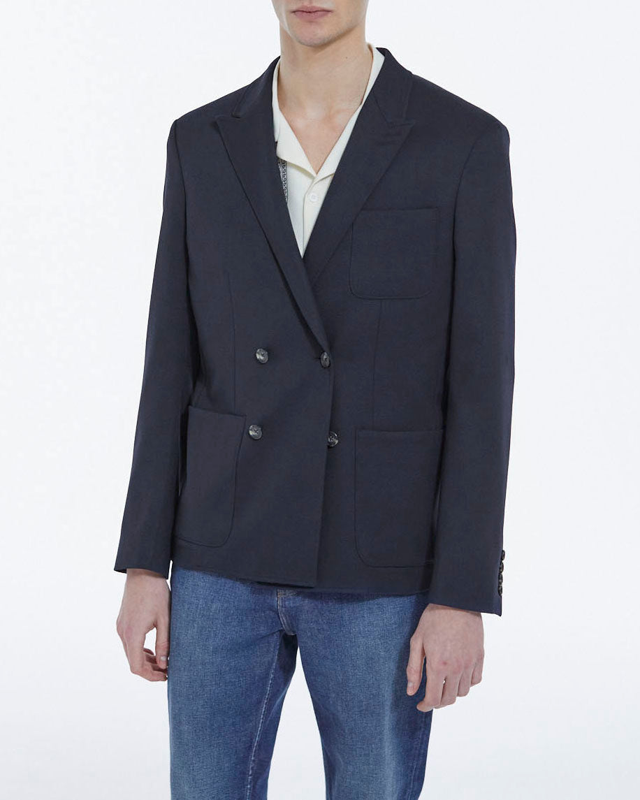The Kooples - Veste De Costume En Laine - Marine - Homme