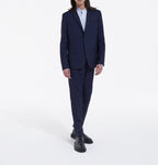 The Kooples - Chaqueta de traje azul con botones y cuello sastre - Hombre