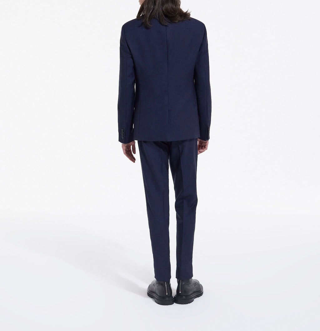 The Kooples - Chaqueta de traje azul con botones y cuello sastre - Hombre